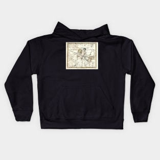 Aquarius and Capricorn Constellations, Alexander Jamieson Kids Hoodie